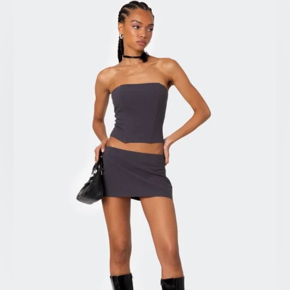 Edikted Set: Corset Top and Mini Skort